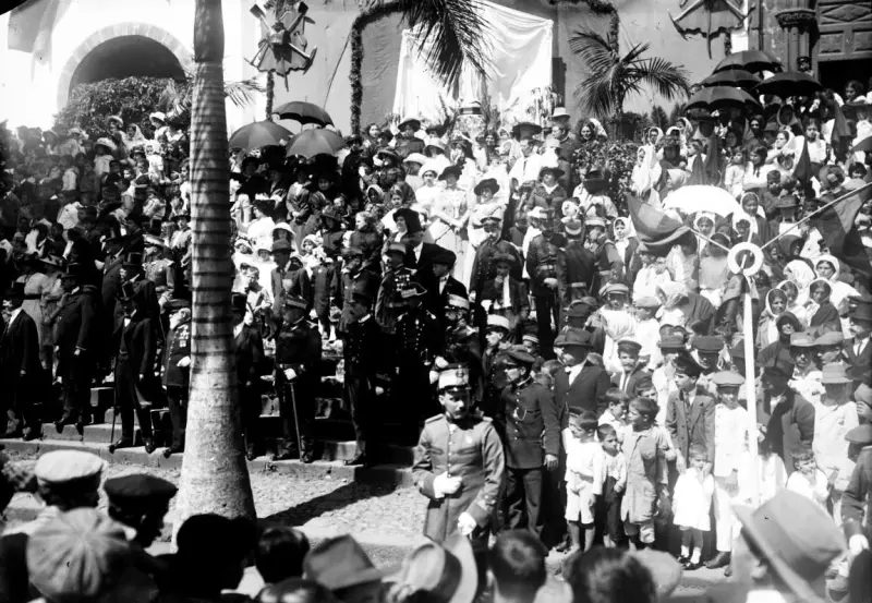 Visita de Alfonso XIII a Santa Cruz de La Palma